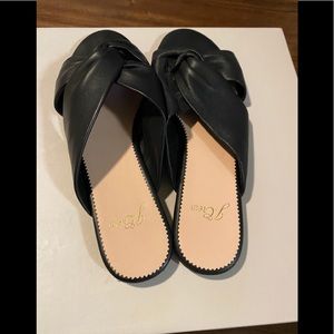JCrew sandals black